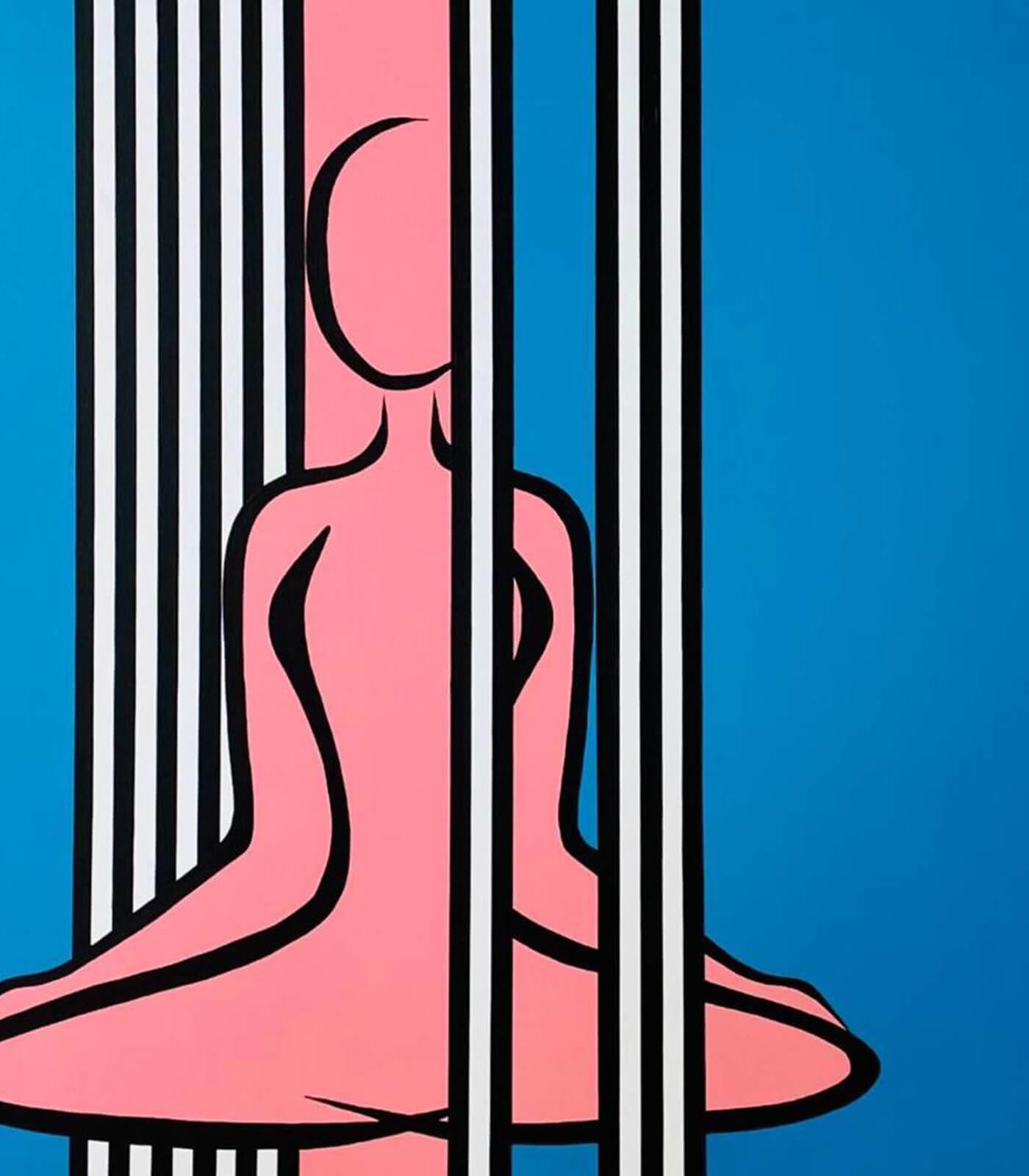 Méditation- signé par l'artiste Ghita BNN.